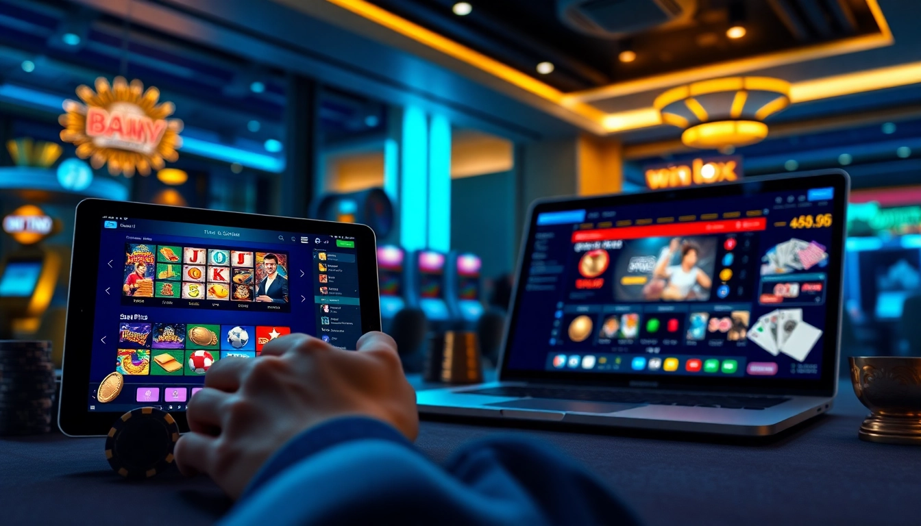Experience excitement at winvn88.live with a vibrant, modern online gambling interface showcasing sports betting and casino games.