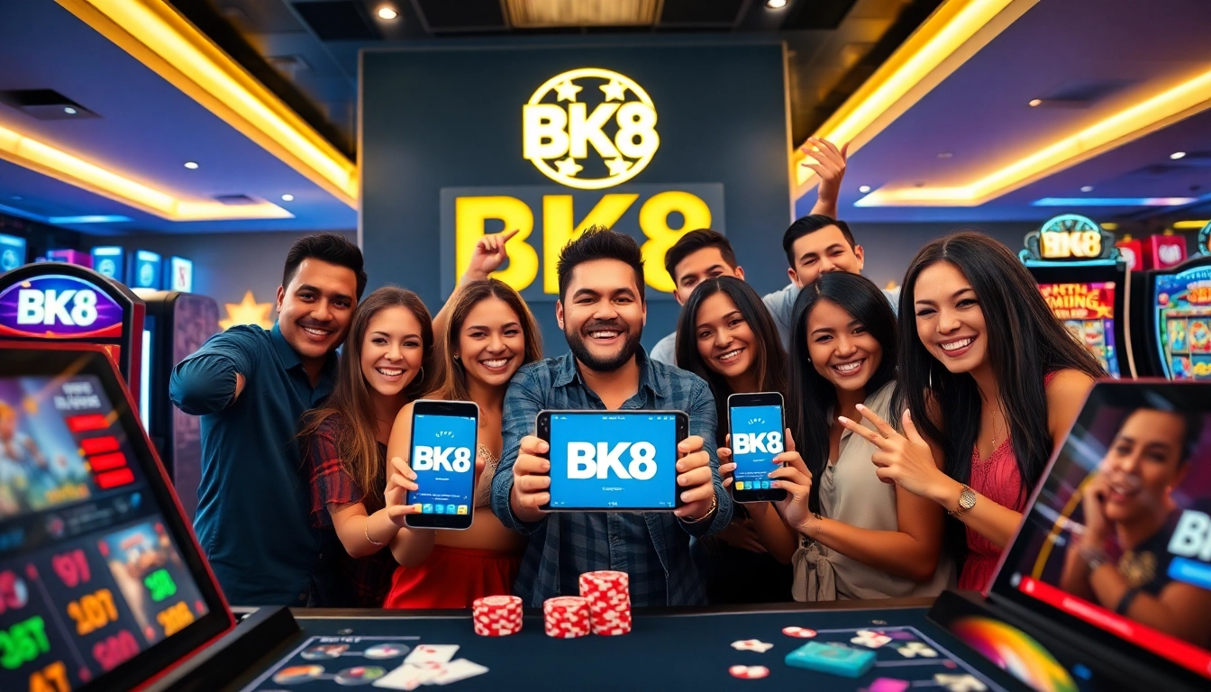 Players enjoying the BK8 gaming experience with excitement and community.