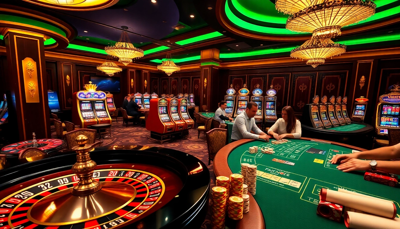 Exciting action at nhà cái fun79 with polished poker tables and vibrant casino games.