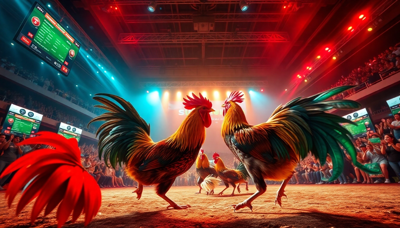 Experience thrilling live cockfighting at SV368win.live with exciting matches and vibrant crowds.